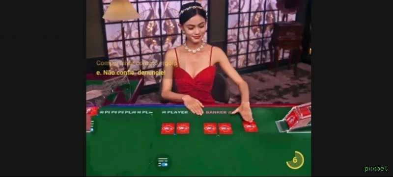 Cassino ao vivo pxxbet dealers
